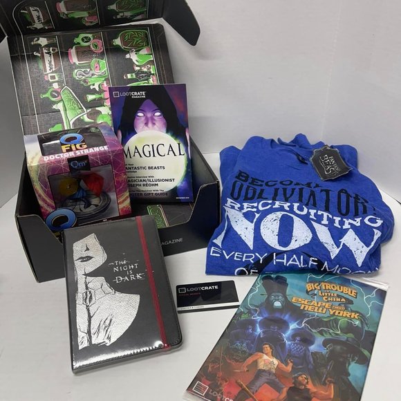 LOOT CRATE-- NOV. 2016.. Dr. Strange Toy, T-shirt--3 X-L, and MORE.... COLLECTOR - Picture 1 of 11